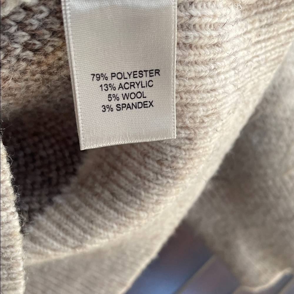 JOIE Cozy Fair Isle Sweater XL Warm Wool Blend - Picture 6 of 7